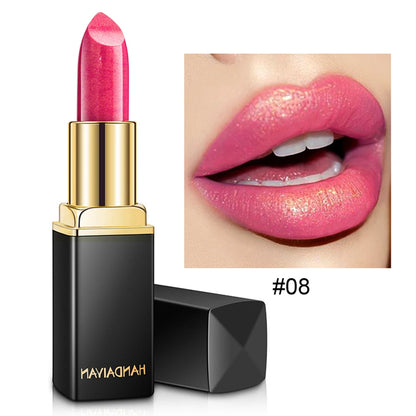 Handaiyan Waterproof Nude Glitter Lipstick