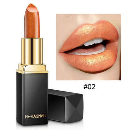 Handaiyan Waterproof Nude Glitter Lipstick