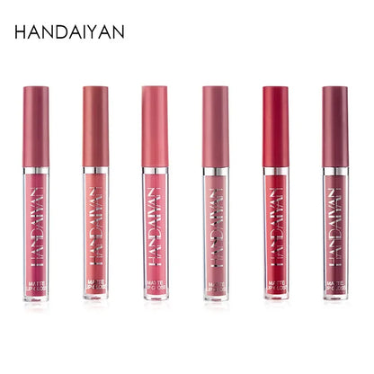 Handaiyan Set of 6  matte Liquid Lipsticks