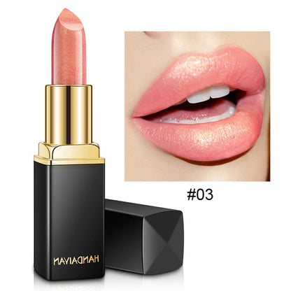 Handaiyan Waterproof Nude Glitter Lipstick