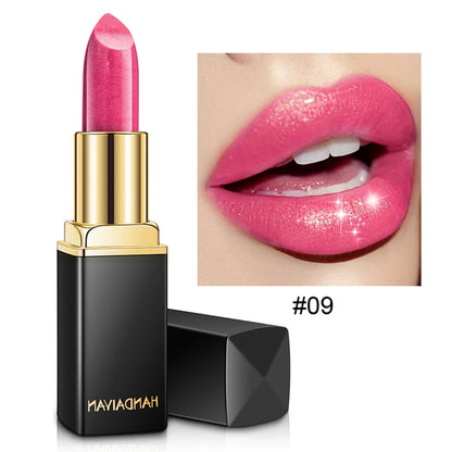 Handaiyan Waterproof Nude Glitter Lipstick